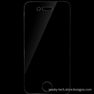 Tempered-glass screen film for iPhone 4